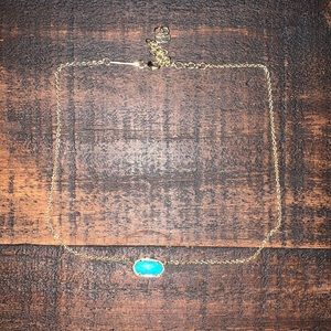 Turquoise and gold Kendra Scott necklace